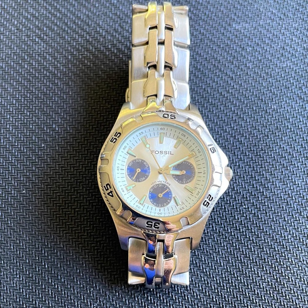 Mens FOSSIL BLUE Stainless Steel Watch